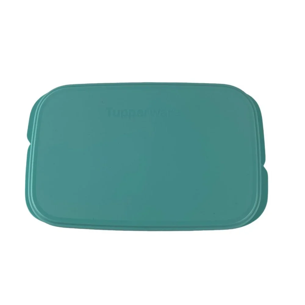 Tupperware Lunch It Divided Container Blue 2 Sections‎ w/Lid 590 ml